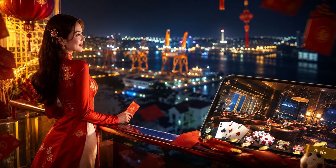Khách chơi casino tại Vũng Tàu trong trang phục truyền thống áo dài
